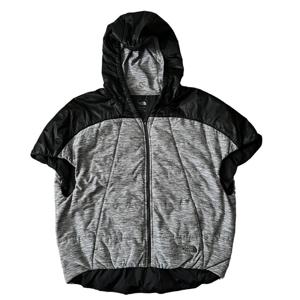 The North Face Women's Pseudio Poncho Vest Black gray Size small